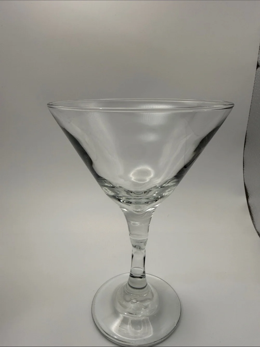 Libbey Z Twisted Retro Zig Zag Stem Boho Martini Margarita Glasses Set of 2